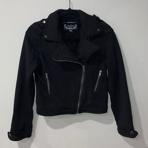 Black cross zip jacket